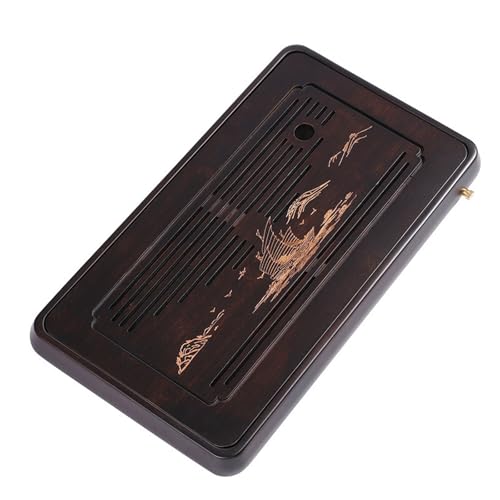 XYUERU Tee-Tablett, Tee-Tablett Wasserspeichertyp Bambus, Bambus-Teetablett Gongfu, Für Chinesische Teezeremonie Langlebig Und Verfeinert(M) von XYUERU