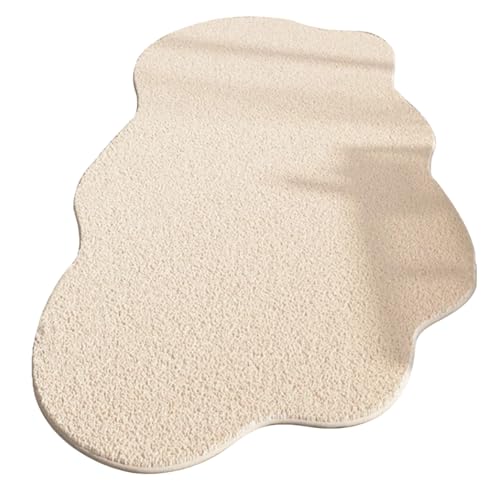 XYUERU Unregelmäßig geformte Stuhlfußmatten Bodenschutzpolster, Dekorative Bodenmatte Weiche Großflächige fur Wohnzimmer, Schlafzimmer Arbeitszimmer Büros(50 * 120cm) von XYUERU