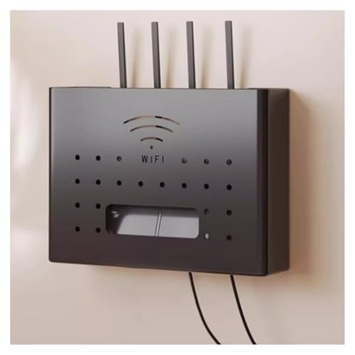 XYUERU Wandhalterung WiFi Router Aufbewahrungsbox, Router Verstecken Box, Kabel Cable Organizer Box,Dekoratives schwimmendes Regal für Wohnzimmer Schlafzimmer von XYUERU