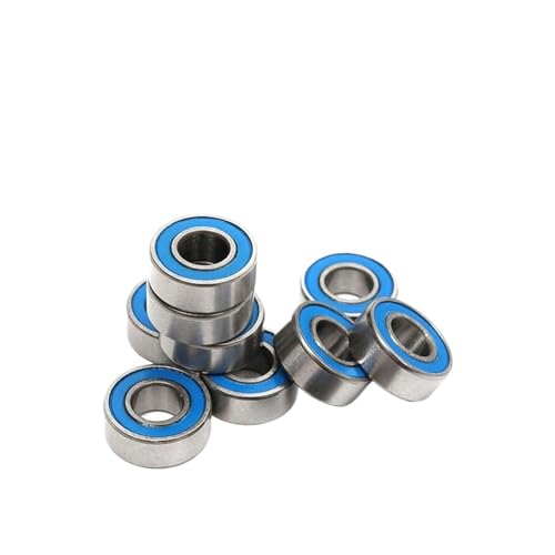 10 Stück MR104-2RS Lager ABEC-5 4 x 10 x 4 mm Miniaturlager MR104RS Kugellager blau abgedichtetes Lager MR104 2RS 4 x 10 x 4 mm(10PCS_ABEC 5) von XYVXGGRM