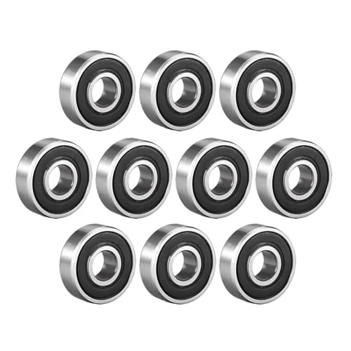 10PCS Lager Rillenkugellager 603 604 605 606 607 608zz 608-2 609 623 624 625 626 627 628 629 ZZ Rillenkugellager(-2RS,ABEC-5_606 6X17X6) von XYVXGGRM