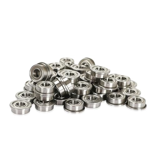 10er-Pack F682ZZ F683ZZ F684ZZ F685ZZ F686ZZ F687ZZ F688ZZ F689ZZ Flanschkugellager dünnwandige metallgeschirmte Flanschlager(Iron Cover,NORMAL QUALITY_F624ZZ 4X13X5MM) von XYVXGGRM