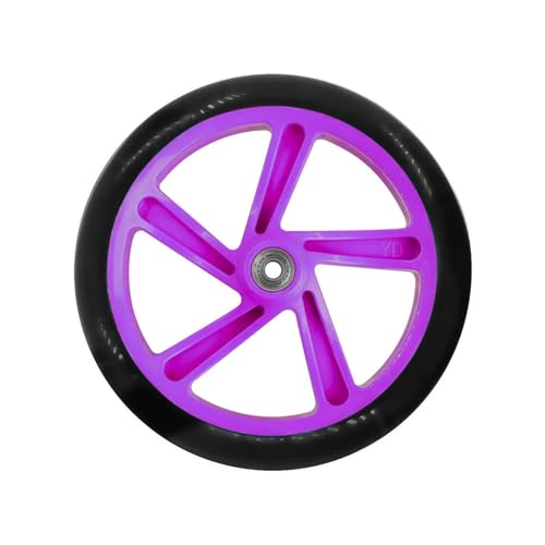 2 PCS Solid Wheel 200 mm Scooter Tretroller mit ABEC 7 Lagerrad Ersatz-Scooter-Räder(Clear) von XYVXGGRM