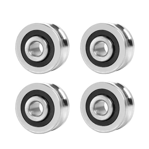 4er-Pack SG15 5X17X8MM U-förmige zweireihige Präzisionskugellager mit Schlitzen und Schrauben SG15 SG15-M5-18(SG15) von XYVXGGRM