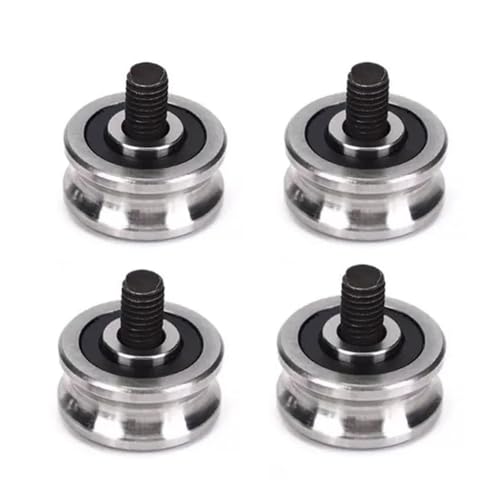 4er-Pack SG15 5X17X8MM U-förmige zweireihige Präzisionskugellager mit Schlitzen und Schrauben SG15 SG15-M5-18(SG15-M5-18) von XYVXGGRM