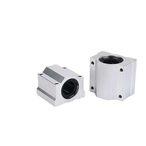 XYVXGGRM 1/4 Stück Gehäuse aus Aluminiumlegierung Linearschieber SCS6UU SCS8UU SC10UU SCS12UU 16UU SCS20UU CNC 3D Drucker-Teile Linearlager (SCS20UU 20mm,1PCS) von XYVXGGRM