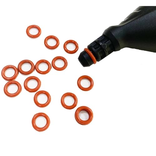 XYWOPO 10-teiliges O-Ring-Silikondichtungsset 2.884-312.0 for Dampfreiniger SC 1125 1200 1202 CT10 Staubsauger 21-mm-Tank Dampfreiniger-Zubehör(Orange) von XYWOPO