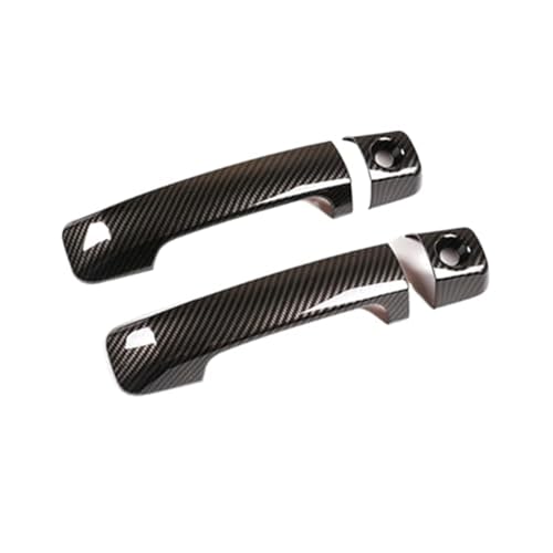 XYWOPO 2 Stück Kohlefaser-Auto-Außentürgriff-Abdeckungsverkleidung, for Toyota, 2007–2021 FJ Cruiser Autotürgriffabdeckung von XYWOPO