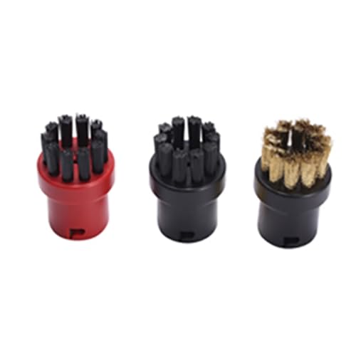 XYWOPO 3-teilige Düsenbürsten aus Nylon mit Messingborsten, for, for SC1 SC2 SC3 SC4 SC5 SC7, for EasyFix Mopp-Tücher, Dampfreiniger-Teile Dampfreiniger-Zubehör von XYWOPO