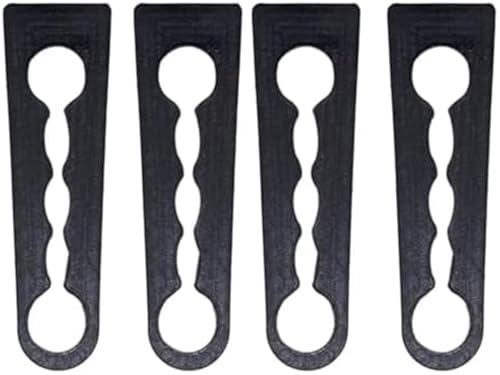 XYWOPO 4X Auto-Schalldämpfer, Türschlosspuffer, Dämpfung, for Nissan, for Qashqai, J10 J11 2006-2023, Ersatzzubehör, Geräuschreduzierungspad (Größe: 8 Stück)(BLACK 4pc) von XYWOPO