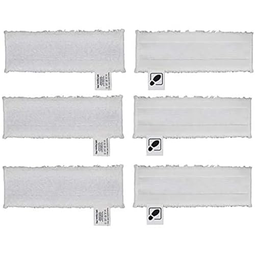 XYWOPO 6 Stück Mikrofaser-Wischtuch-Pads for EasyFix SC 2, 3, 4, 5 Dampfreiniger, langlebiges Ersatzzubehör Dampfreiniger-Zubehör von XYWOPO
