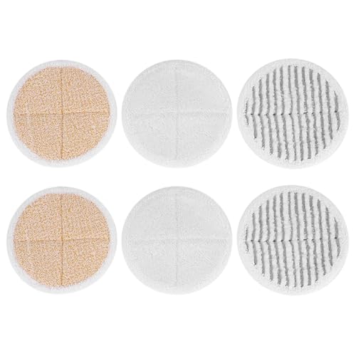 XYWOPO 6er-Pack Ersatzpads for Mopp-Reinigungspads, for 2039A 2124 Dampfreiniger-Zubehör von XYWOPO