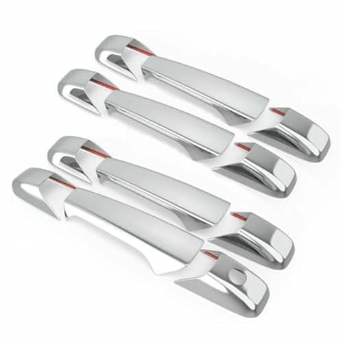XYWOPO For Chevrolet, Suburban Tahoe Silverado Avalanche, for GMC Yukon XL Sierra Chrom/Schwarz Autotürgriffabdeckungen Autotürgriffabdeckung(Silver) von XYWOPO