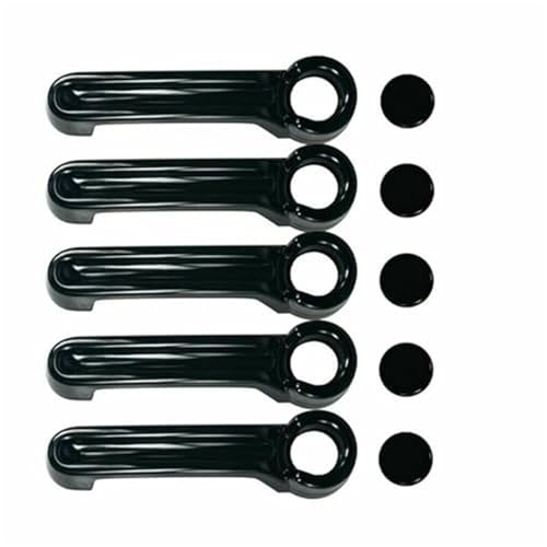 XYWOPO For Jeep, Wrangler JK 07–17, for Liberty 08–12, for DODGE, Nitro 07–11 Refit 4Dr Autotürgriff Heckklappenabdeckung Trim Catch Cap Aufkleber Autotürgriffabdeckung(Gloss Black) von XYWOPO
