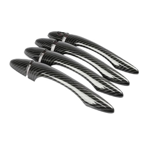 XYWOPO For Kia, Sportage MK3 SL 2011 2012 2013 2014 2015 Zubehör Carbon Faser Auto Türgriff Abdeckung Trim Schutz Styling Aufkleber Autotürgriffabdeckung(Black 4handle 1 Keyhole) von XYWOPO