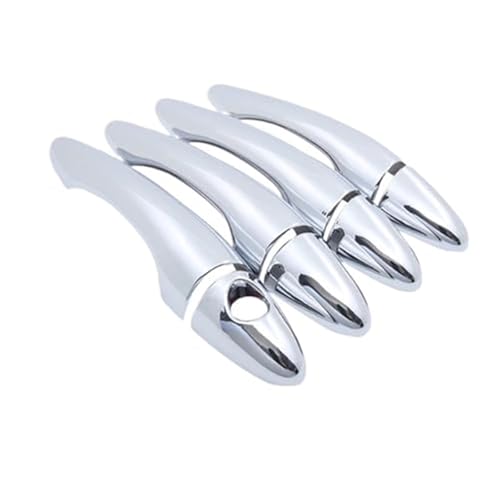 XYWOPO For Kia, Sportage MK3 SL 2011 2012 2013 2014 2015 Zubehör Carbon Faser Auto Türgriff Abdeckung Trim Schutz Styling Aufkleber Autotürgriffabdeckung(Silver Chrome 1 Keyhole) von XYWOPO