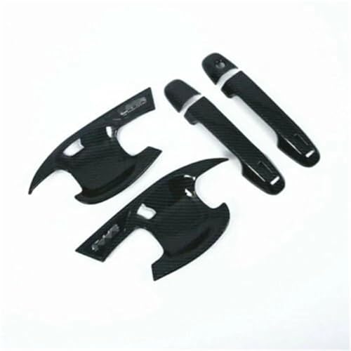 XYWOPO For Toyota, CHR C-HR 2016-2020 Chrom Carbon Auto Außentürgriffe Abdeckungen Schüsseln Fangkappe Aufkleber Autotürgriffabdeckung(Cover Bowl) von XYWOPO