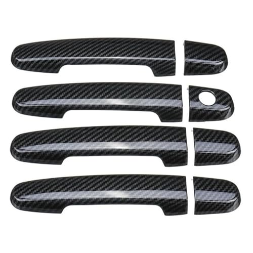 XYWOPO For Toyota, Vios/Yaris 3. Generation XP150 2013-2021 Chrom/Carbon LHD Autotürgriffabdeckung Schutzaufkleber Autotürgriffabdeckung(Carbon No Smart) von XYWOPO