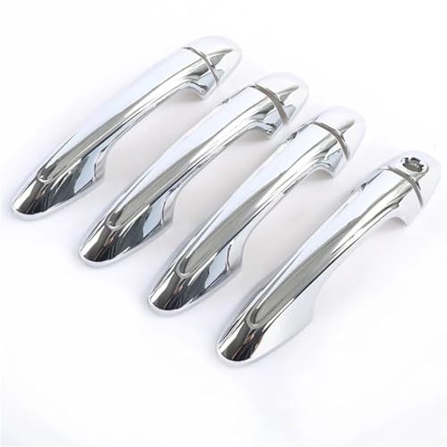 XYWOPO For Toyota, Vios/Yaris 3. Generation XP150 2013-2021 Chrom/Carbon LHD Autotürgriffabdeckung Schutzaufkleber Autotürgriffabdeckung(Silver No Smart) von XYWOPO