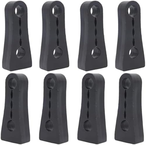 XYWOPO For Toyota, for Camry XV30 2001-2018, for Land Cruiser, Prado J120, Türschlossdämpfer-Puffer-Dämpferdichtung Stoßdämpfender Dämpfungsschutz Geräuschreduzierungspad (Größe: 4 Stück)(BLACK 8Pcs) von XYWOPO