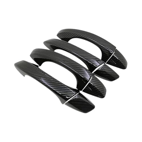XYWOPO For VW, for Golf, 7 MK7 2013~2019, Kohlefaser-Autotürgriffabdeckung, Zieraufkleber, Styling-Zubehör, 2014 2015 2017 2018 Autotürgriffabdeckung(Carbon 4handle No Keyhole) von XYWOPO