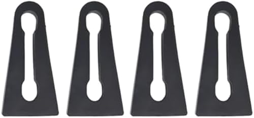 XYWOPO For VW, for Golf, Plus 2005 2006 2007 2008 2009 2010-2013, Türschlossdämpferpuffer-Dämpferdichtung Stoßdämpfender Dämpfungsschutz Geräuschreduzierungspad (Größe: 4 Stück)(BLACK 4Pcs) von XYWOPO