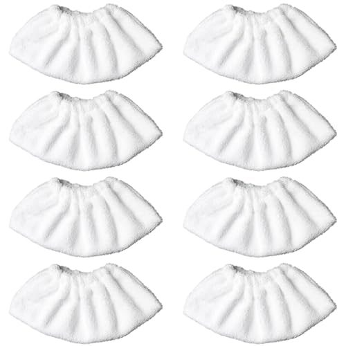 XYWOPO Steam Mop Tuch Reinigungspad Abdeckung Ersatz Zubehör for EasyFix SC2 SC3 SC4 SC5 Reiniger Ersatzteile Dampfreiniger-Zubehör(8pcs-01) von XYWOPO