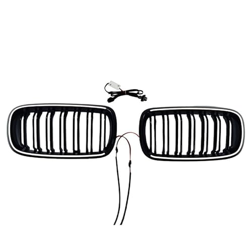 XYghzh Kühlergrill für die vordere Stoßstange,für 2014-2018 BMW F15 Dual Line X5 Replacement LED Autoteile Set Performance Kühlergrill kompatibel von XYghzh