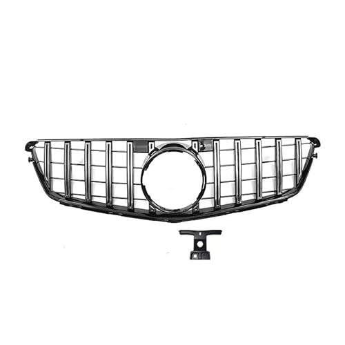 XYghzh Kühlergrill vordere Stoßstange,Für 2009-2014 Mercedes-Benz C-Class W204 Frontgrill Stoßstangengrill Tuning Zubehör von XYghzh