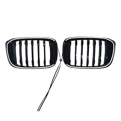 XYghzh Kühlergrill vordere Stoßstange,Für 2018-2021 X3 BMW G01 Single Line Model Bright Black LED Frontgrill Stoßstangengrill Tuning Zubehör von XYghzh