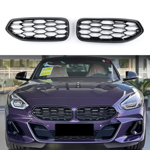 XYghzh Nieren Schwarz Kühlergrill Streifen Kühlergrill für BMW New G29 Z4 2019-2023,Grill Glanz Schwarz Doppelsteg Sport Kühlergrill von XYghzh