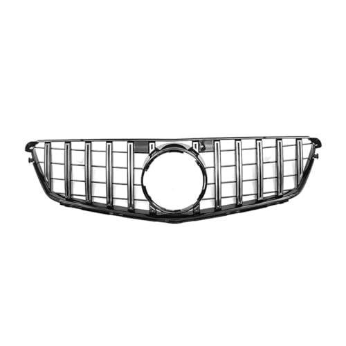XYghzh Nieren Schwarz Kühlergrill Streifen Kühlergrill für Mercedes-Benz C-Class W204 GT 2007-2014,Grill Glanz Schwarz Doppelsteg Sport Kühlergrill,A von XYghzh