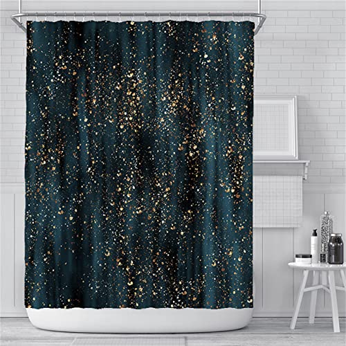 XYueww Duschvorhang, Dunkelgrün 3D Digitaldruck Erwachsene Kinder Badewanne Antischimmel Shower Curtains, Duschvorhänge mit Vorhanghaken Badezimmer Vorhang Outdoor Badewannenvorhang,120x180cm von XYueww