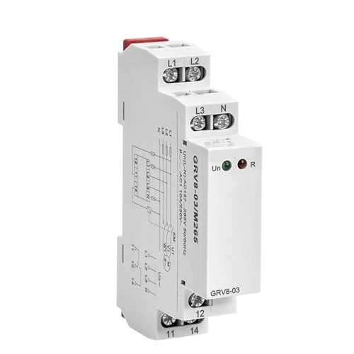 1Pcs GRV8-03 Spannung Überwachung Relais Phase Sequenz Und Phase Ausfall Relais 8A 10A 1SPDT 2SPDT(GRV8-03 M460) von XZAVTKLW