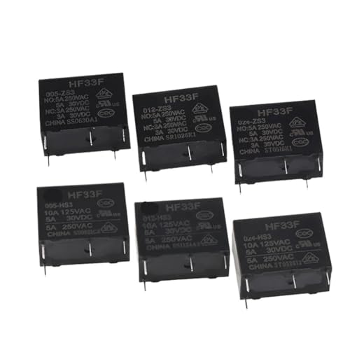 20 Stücke JZC-33F-005 012 024-HS3-ZS3 HF33F-012-HS3 HF33F-024-ZS3 HF33F-005-HSL3 Relais DC 5 V 12 24 V(HF33F-012-ZS3) von XZAVTKLW