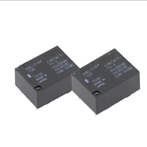 G6C-1114P-US G6C1114PUS 5V 12V 24V Relais 5VDC DC5V 5V 12VDC DC12V 12V 24VDC DC24V 24V 10A 4PIN 5Pcs(G6C-1114P-US-12VDC) von XZAVTKLW