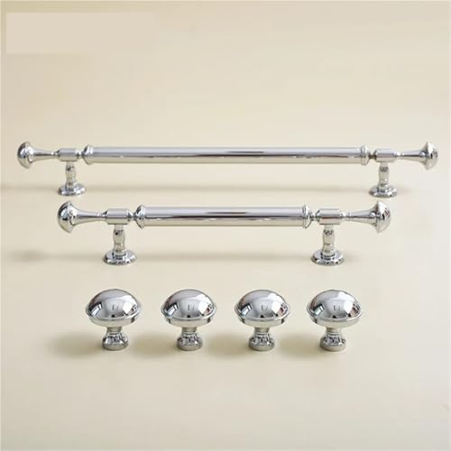 XZAVTKLW 1 Stück Chrom Massiv Messing Lange Möbelgriffe Zieht Schrank Kleiderschrank Kommode Schuhkarton Schubladenschrank(C-2474-320mm) von XZAVTKLW