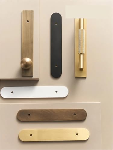 XZAVTKLW Dekorative Unterlegscheibe aus Messing bietet verschiedene Lochabstände, anpassbare Länge, Möbelgriffe, Rückseite, 1 Stück(BP-R-WH-3-25630825) von XZAVTKLW