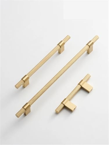 XZAVTKLW Massiv Messing Rändelung Gemusterten Schrank T-bar Erweiterte Länge 40 Zoll Küchengeräte 1Pcs(CH080-BB-64124) von XZAVTKLW