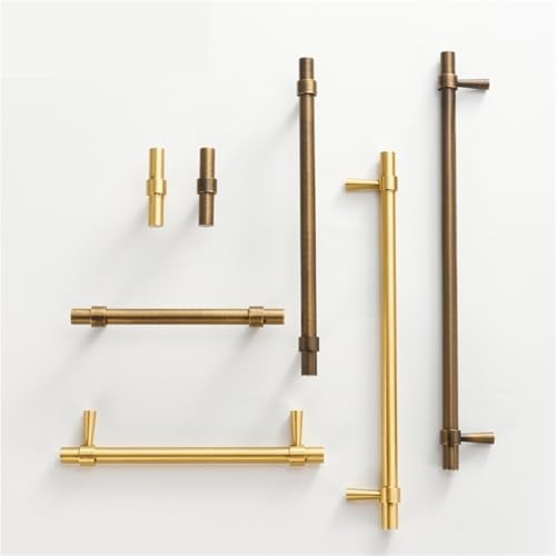 XZAVTKLW Massiv gebürstetes Messing Bronze 500 mm 19,5 Zoll Zuggriff for Schrankmöbel, Kleiderschrank, Gerätegriff, 1 Stück(CH011-BB-192234) von XZAVTKLW