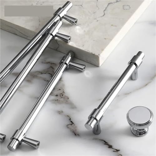 XZAVTKLW Massive Messing Schubladenknöpfe T-Griff Schlafzimmer zieht Küchenschrank Türgriff Zuggriffe 1Stk(C-4704-S-29mm) von XZAVTKLW