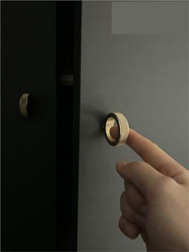 XZAVTKLW Massives Messing Diamantschliff Kreuz Rändel Kreisring Schrank Kleiderschrank Möbel Schublade Rändelung 1Stk von XZAVTKLW