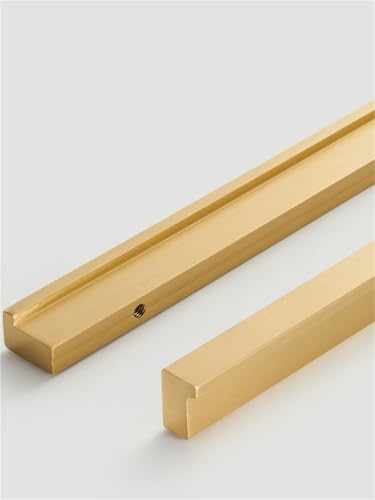 XZAVTKLW Messing 32–1200 mm 1,25 Zoll – 472,5 Zoll erweiterter Kleiderschrank-Türgriff, verbreiterter Schubladengriff, halb versteckt, 1 Stück(CC32 L50mm) von XZAVTKLW