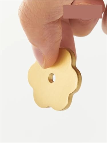 XZAVTKLW Messing 3mm Dicke Möbel Schrank Kleiderschrank Griff Dekorative Basis Rückplatte Schwarz Gold 1Pcs(BASE001-BLK-30) von XZAVTKLW