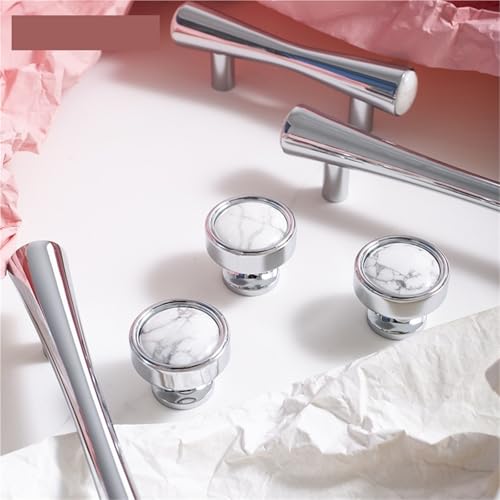 XZAVTKLW Messing Türkis Möbel Griffe Kleiderschrank Küche Schrank Nachttisch Schrank Griff/Helle 1Pcs(Silver) von XZAVTKLW