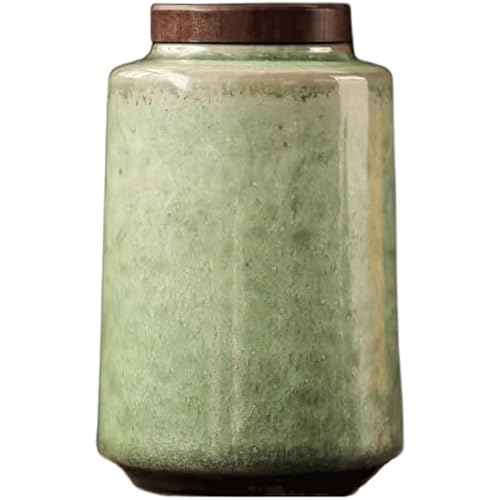 XZDEAIR Kaffeedosen Retro-Glasur-Teedose aus Keramik, Kaffeedose mit breiter Öffnung, versiegelte Kanister für Kaffee/Zucker/lose Teeblätter Salzdosen XZDEAIR Kaffeedosen Retro-Glasur-Teedose aus Keramik, Kaffeedose mit breiter Öffnung, versiegelte Kanister für Kaffee/Zucker/lose Teeblätter Salzdosen von XZDEAIR