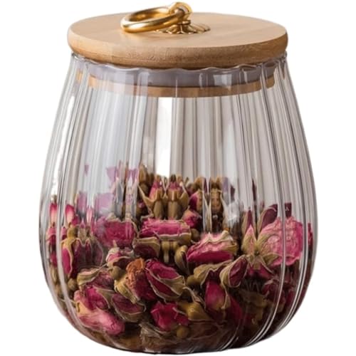 XZDEAIR Kaffeedosen Teedose aus klarem Glas, dekorative Kaffeedose mit luftdichtem Deckel, Vorratsdose für Tee/Kaffee/Kräuter/Zucker/Gewürze/Nüsse Salzdosen XZDEAIR Kaffeedosen Teedose aus klarem Glas, dekorative Kaffeedose mit luftdichtem Deckel, Vorratsdose für Tee/Kaffee/Kräuter/Zucker/Gewürze/Nüsse Salzdosen von XZDEAIR