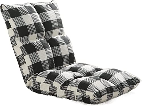 XZDEAIR Klassischer Couch Bett Verstellen Sie die Rückenlehne Super weicher kurzer Plüsch Tatami faltbares einzelnes kleines Sofa Schlafsaal Erkerfenster-Rückenlehne Sitzsack von XZDEAIR