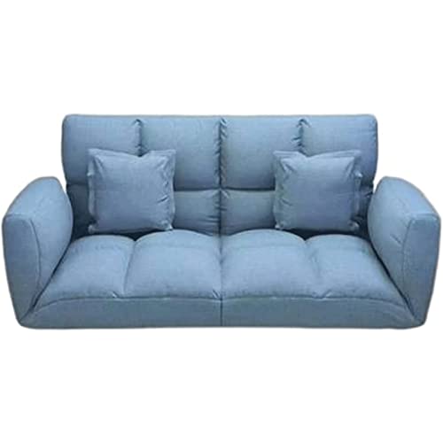 XZDEAIR Klassischer Einfaches Doppel-Couch-Bett, verstellbares Boden-Schlafsofa, Faltbarer, Verstellbarer Sitzsack, hochbelastbare Schwammmöbel, Wohnzimmer Sitzsack von XZDEAIR