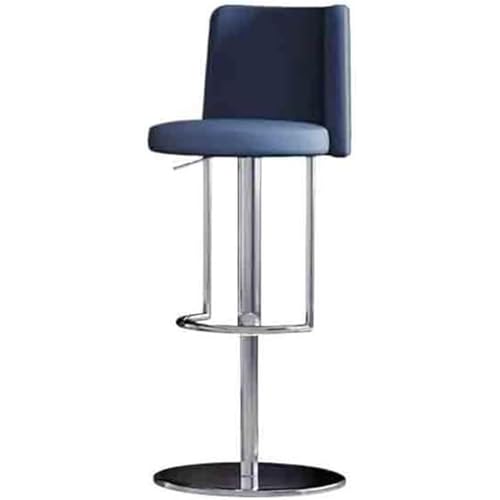XZDEAIR Weicher Sitzkissen Barhocker mit Fußstütze und Rückenlehne Kücheninselstühle Moderner einfacher Lift Kassierer Stuhl Schwenkhalle Hochhocker von XZDEAIR